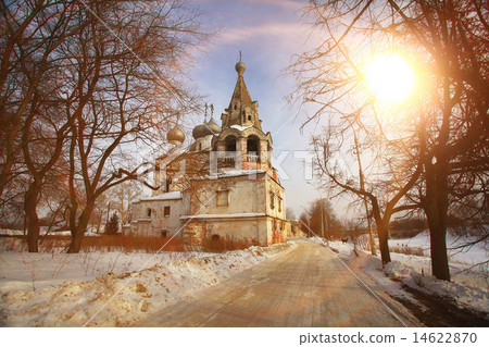 church at sunset 14622870