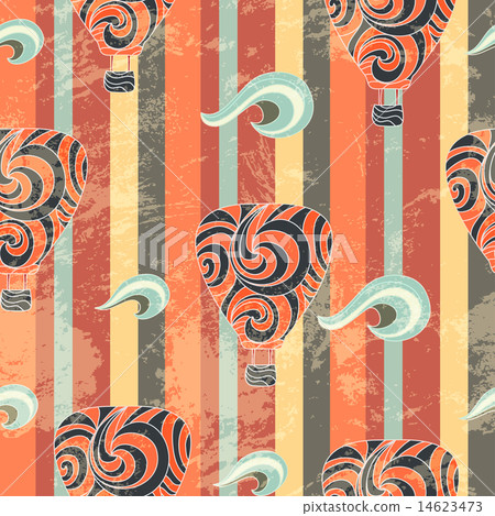 vintage air balloon seamless pattern 14623473