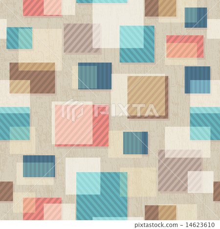 vintage square seamless pattern with grunge effect vintage square seamless pattern with grunge effect 14623610