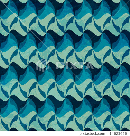wave seamless pattern with grunge effect 14623656