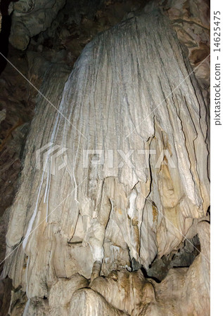 Stalactite and stalagmite in Tham Lod cave 14625475
