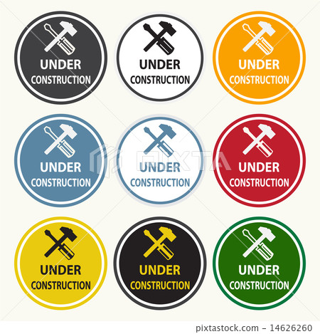 Under construction sign Under construction sign 14626260