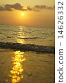 Ocean sunset in Okinawa 14626332