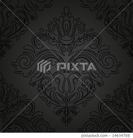 Damask Seamless Vector Pattern. Orient Background 14634708