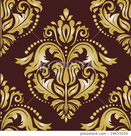 Floral Seamless Vector Pattern. Orient Abstract Background Floral Seamless Vector Pattern. Orient Abstract Background 14635030