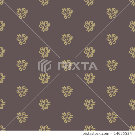Floral Seamless Vector Pattern. Orient Abstract Background Floral Seamless Vector Pattern. Orient Abstract Background 14635524