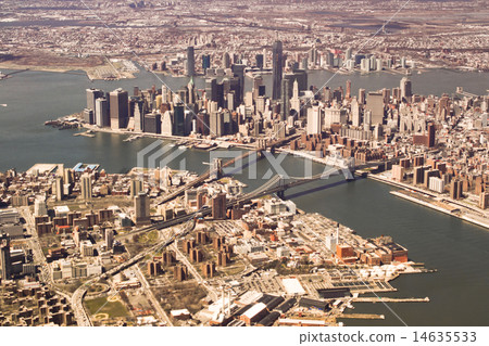 New York from plane height 14635533