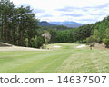 Mt. Ontake in spring and golf course 14637507