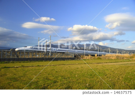 Mount Aitaka和N700A子彈列車 14637575
