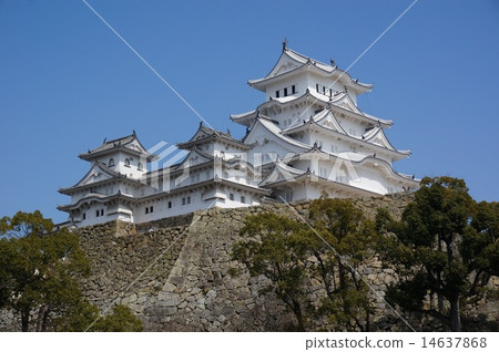 完成了平成的大修的世界遺產“姬路城” 14637868