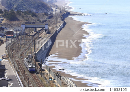 Shinetsu Main Line and Yoneyama Station 14638105