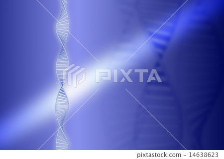 螺旋白_藍色背景_三個陰影_光 14638623