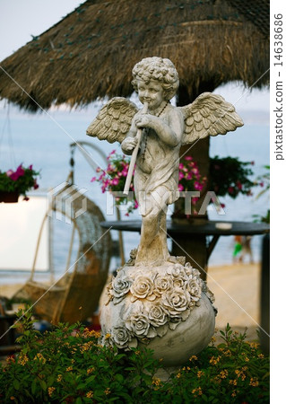 quay, angel, sea 14638686