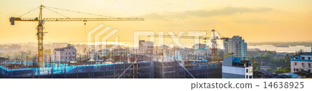 Cityscape panorama of building construction 14638925