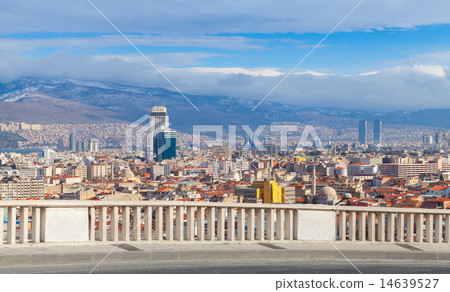 Panorama with modern city buildings. Izmir, Turkey Panorama with modern city buildings. Izmir, Turkey 14639527