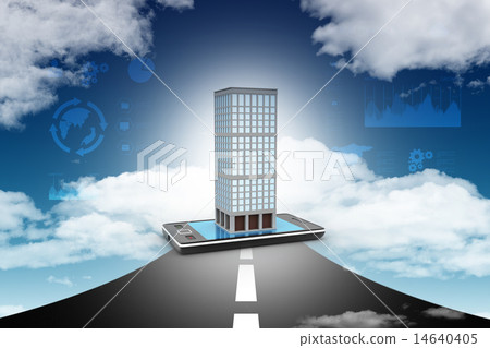 smart phone with real estate concept 14640405