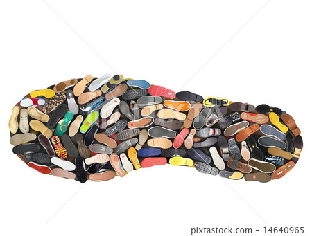Sole is composed of little soles shoes Sole is composed of little soles shoes 14640965