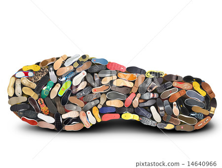 Sole is composed of little soles shoes Sole is composed of little soles shoes 14640966