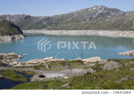 Artificial lake Bladalsvatnet (Hordaland, Norway) 14641069