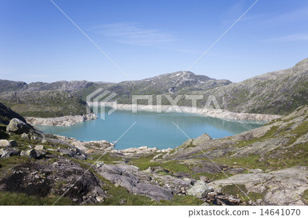 Artificial lake Bladalsvatnet (Hordaland, Norway) 14641070