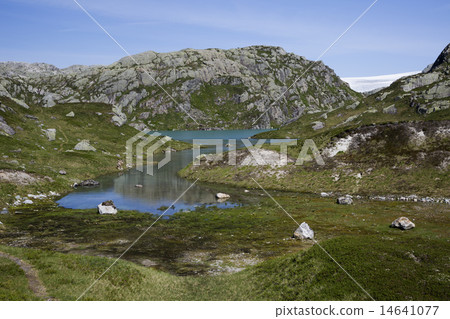 Lake in Folgefonna National Park Hordaland, Norway 14641077
