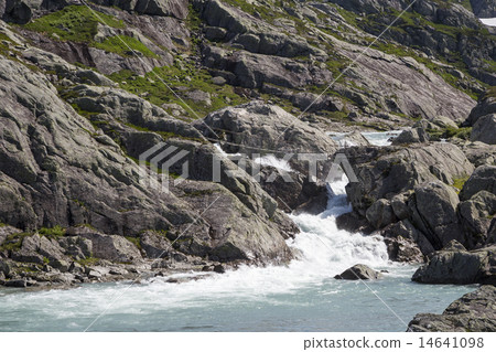 Waterfall in Folgefonna National Park (Norway) 14641098