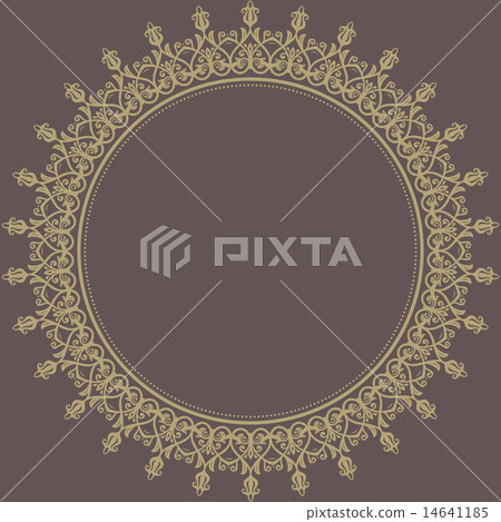 Floral Vector Pattern. Orient Abstract Background Floral Vector Pattern. Orient Abstract Background 14641185