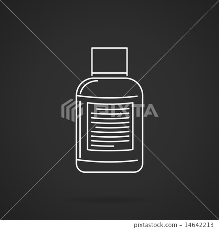 White line vector icon for fat burning supplements 14642213