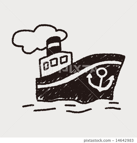 doodle Steamship 14642983