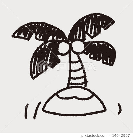 doodle palm doodle palm 14642997