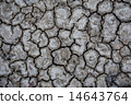 Background of dry cracked soil dirt or earth   14643764
