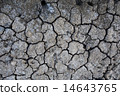 Background of dry cracked soil dirt or earth   14643765
