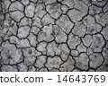 Background of dry cracked soil dirt or earth   14643769