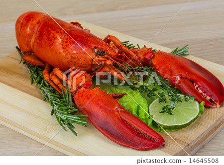Red boiled lobster Red boiled lobster 14645508