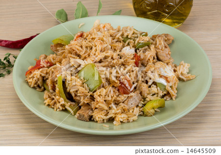Fried rice with pork 14645509