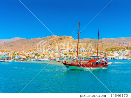 the main port of Kalymnos island in Greece 14646170