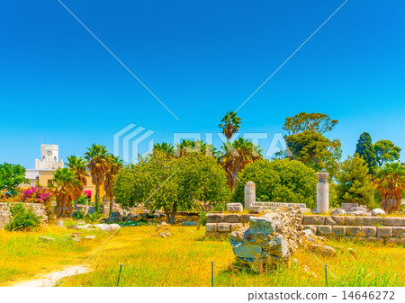 ancient Agora in Kos island in Greece 14646272