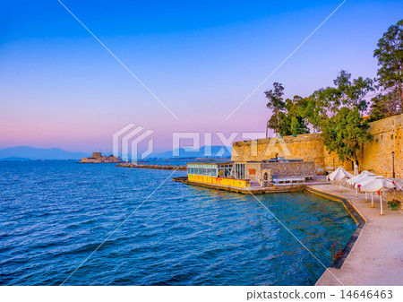 View of the port of Nafplio city in Greece 14646463