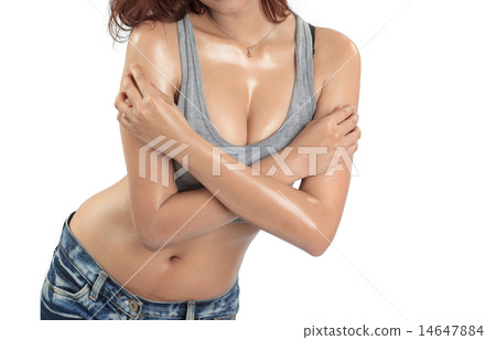 Beautiful slim body of woman 14647884