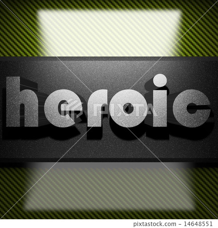 heroic word of iron on carbon 14648551