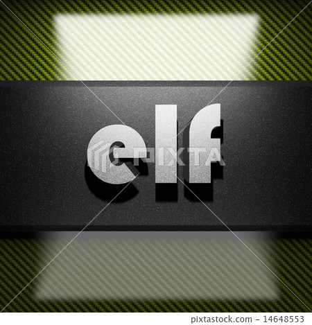 elf word of iron on carbon 14648553