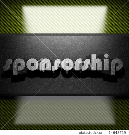 sponsorship word of iron on carbon 14648719