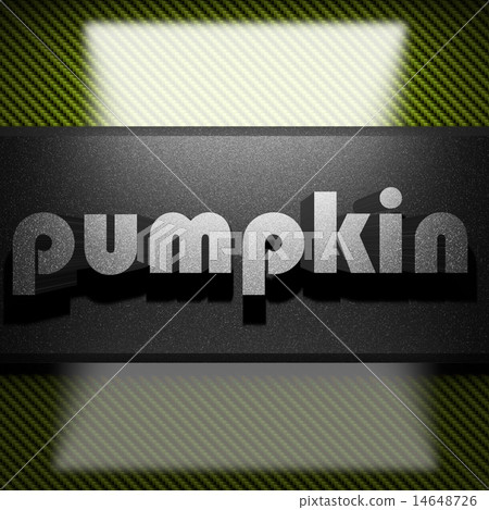 pumpkin word of iron on carbon 14648726