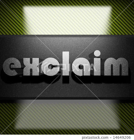 exclaim word of iron on carbon 14649206