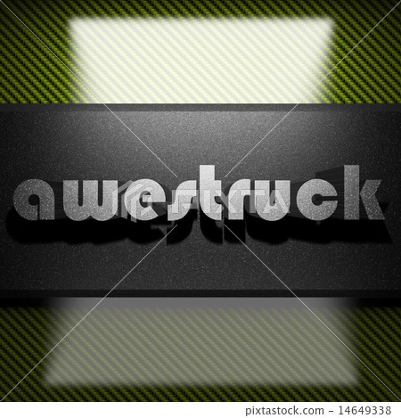 awestruck word of iron on carbon 14649338