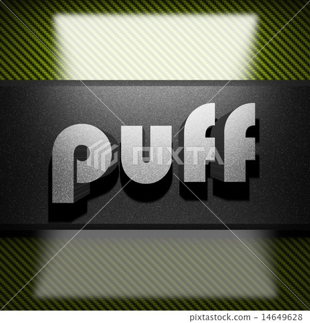 puff word of iron on carbon 14649628