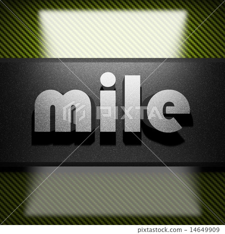 mile word of iron on carbon 14649909