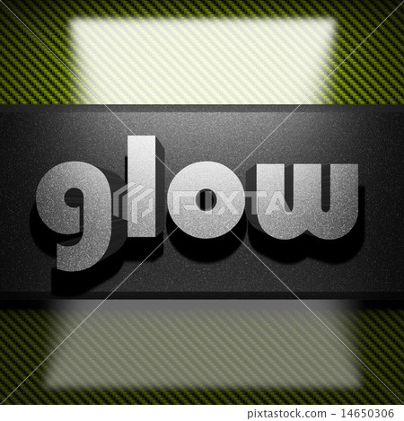 glow word of iron on carbon 14650306