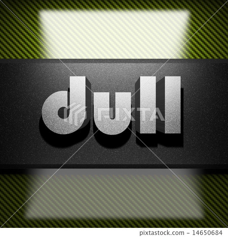 dull word of iron on carbon 14650684