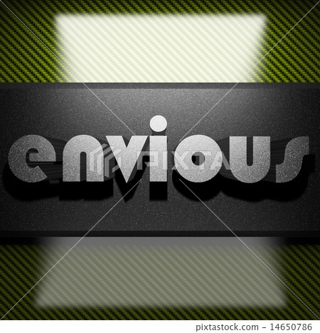 envious word of iron on carbon 14650786